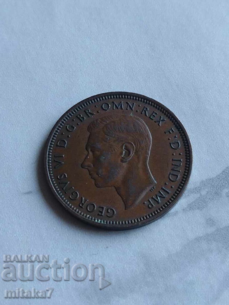 1/2 penny 1937, Marea Britanie cu preț € 0.40 | 0.78 BGN 1/2 penny 1937, Marea Britanie cu preț € 0.40 | 0.78 BGN