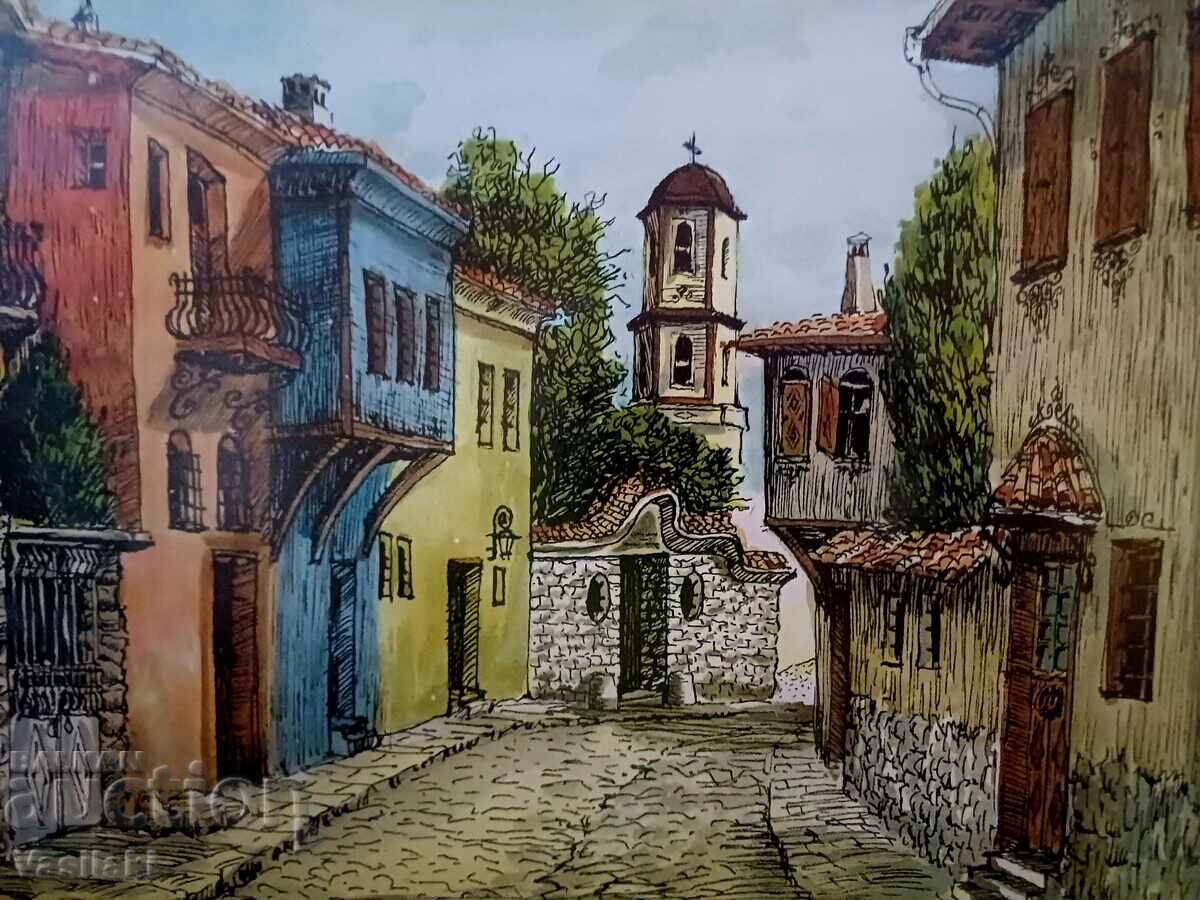 Доставка на Красива картина  "  Стария Пловдив  "