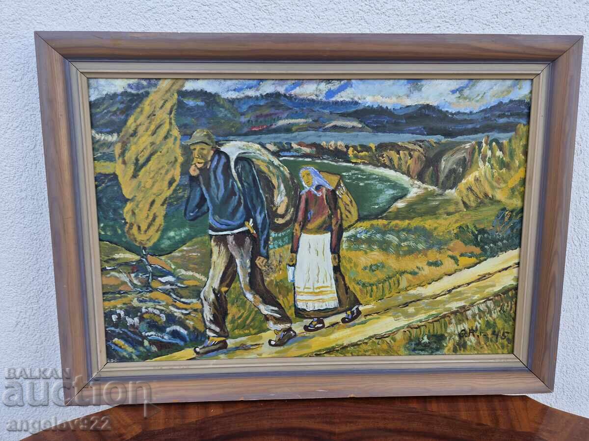 Аукцион Авторска картина с маслени бои върху фазер!!!