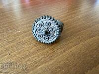 Antique bronze signet ring