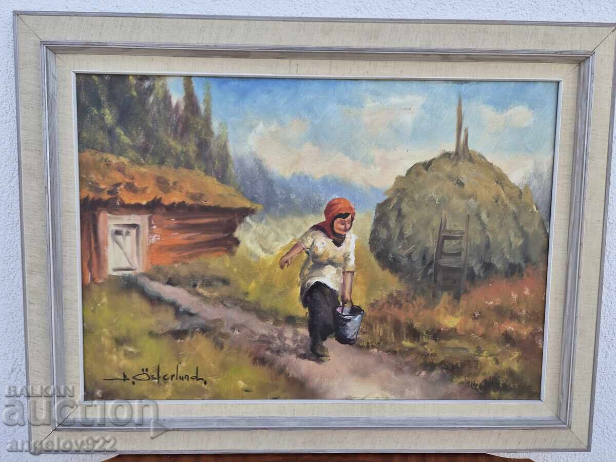 Παράδοση Πρωτότυπη ελαιογραφία σε καμβά!!! Παράδοση Πρωτότυπη ελαιογραφία σε καμβά!!!