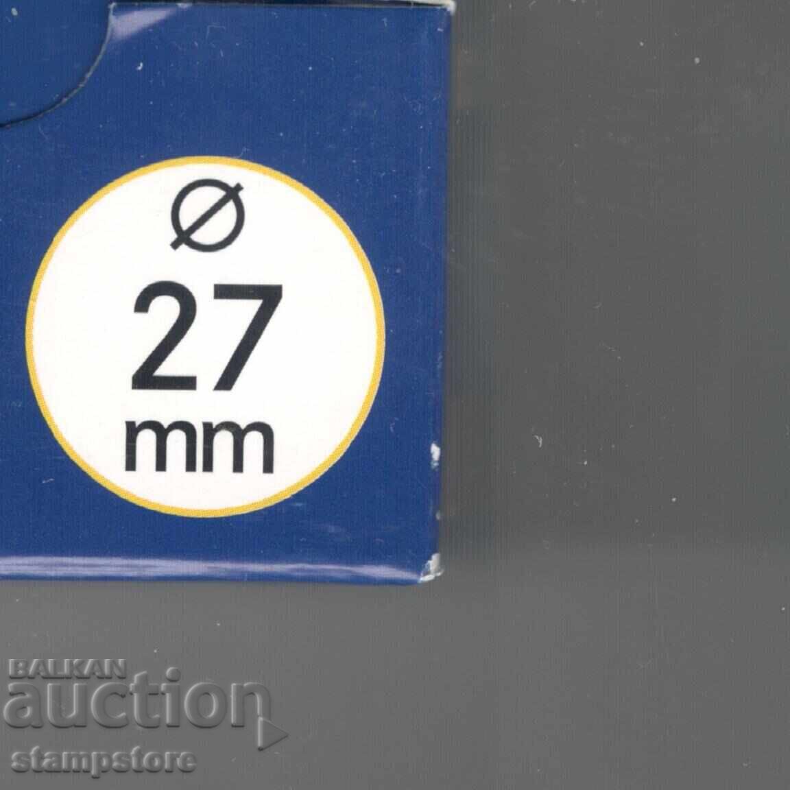Box of 10 capsules, 27 mm size