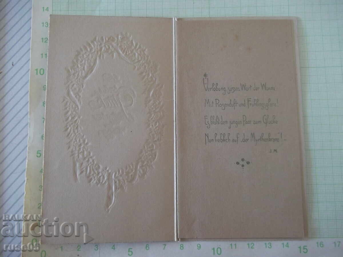 Auction Old greeting card from 1921 Auction Old greeting card from 1921