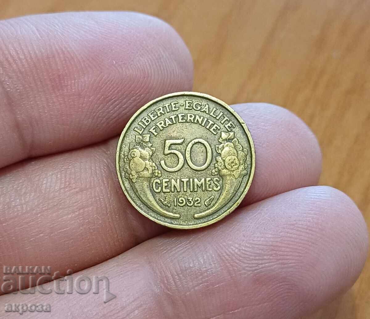 50 σαντίμ Γαλλία 1932 με τιμή € 1.60 | 3.13 BGN