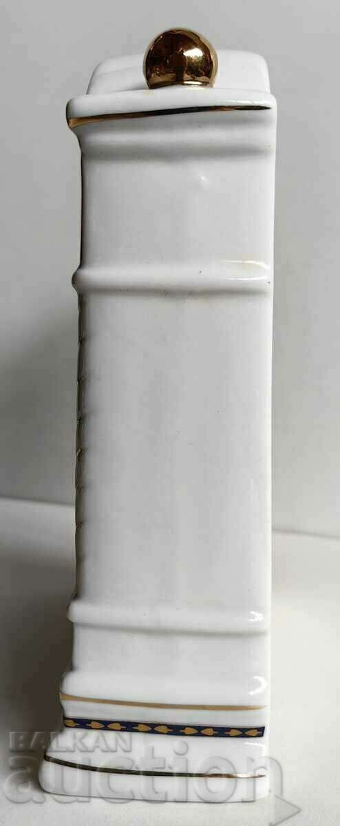 BEAUTIFUL PORCELAIN TABLE CLOCK QUARTZ HEALTHY WORKING - 5