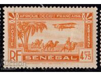 Senegal-1942-Air Mail-Airplane, MLH