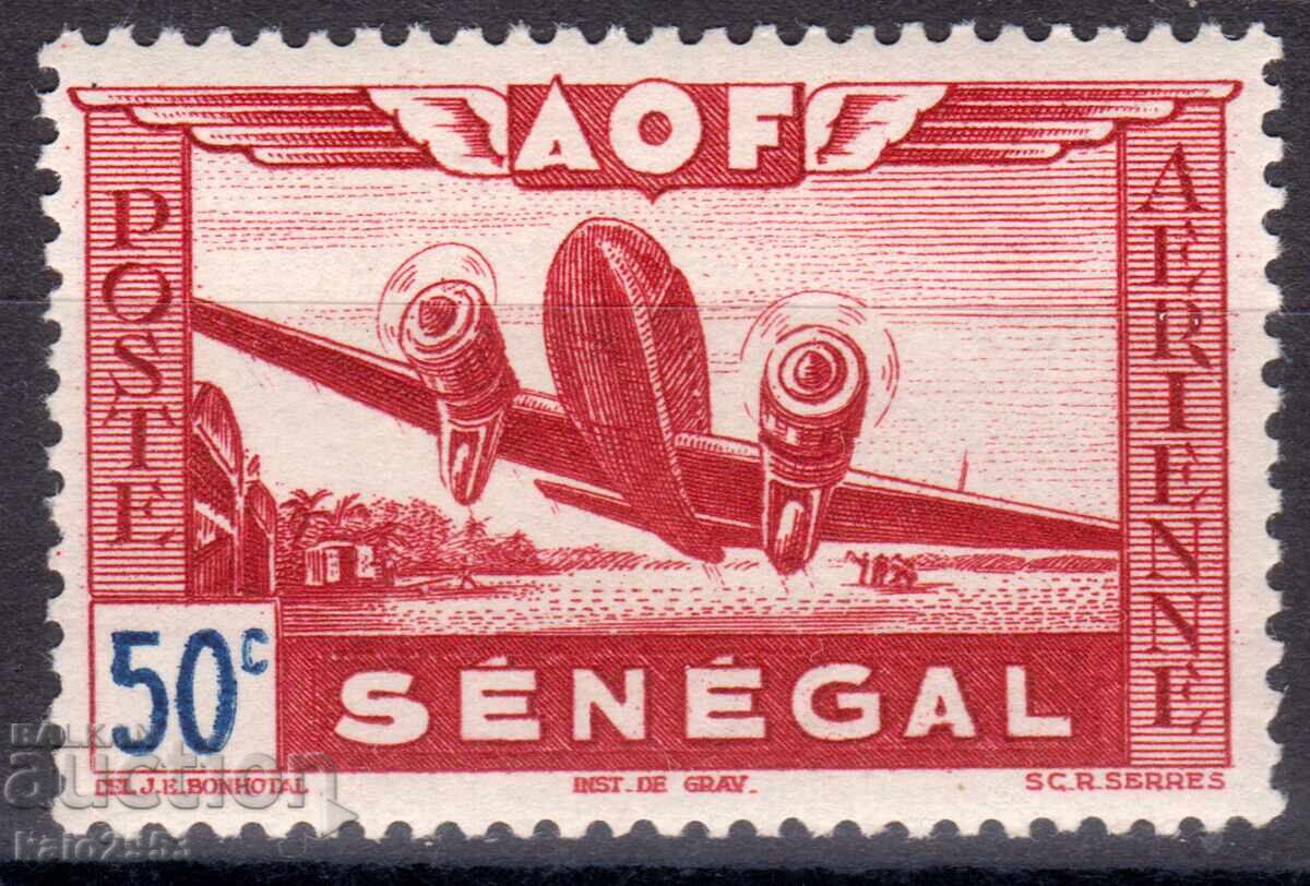 Senegal-1942-Air Mail-Airplane, MLH