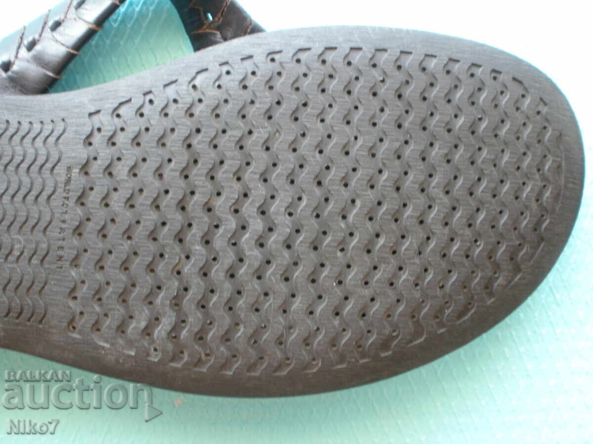 Men's leather slippers "Geox Respira" - 7
