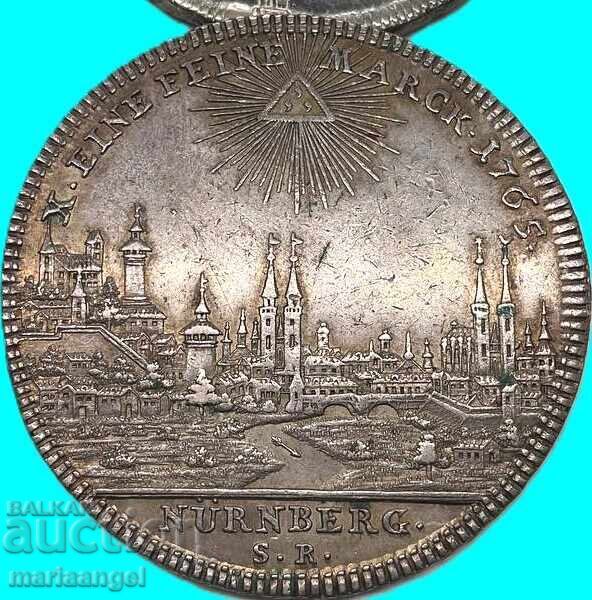 Livrarea Nürnberg 1 Taler 1765 Germania Încoronarea lui Iosif al II-lea / Panoramă Livrarea Nürnberg 1 Taler 1765 Germania Încoronarea lui Iosif al II-lea / Panoramă
