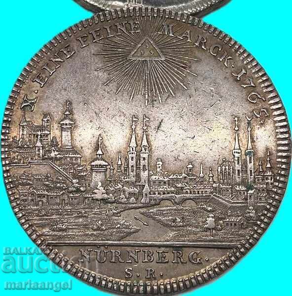 Nürnberg 1 Taler 1765 Germania Încoronarea lui Iosif al II-lea / Panoramă - 6