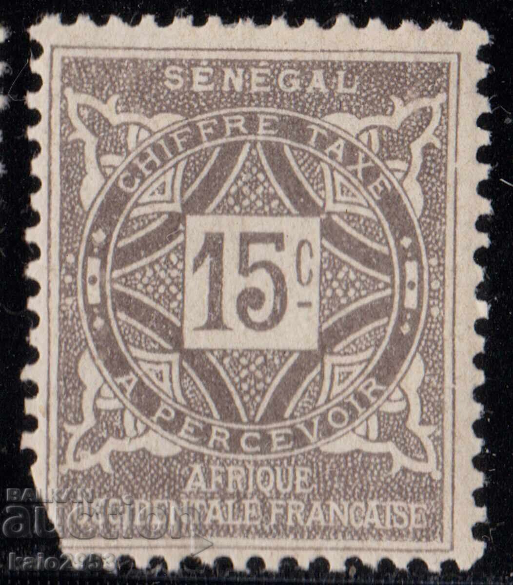 Senegal-1915-Postage Due-"Numeral", MLH
