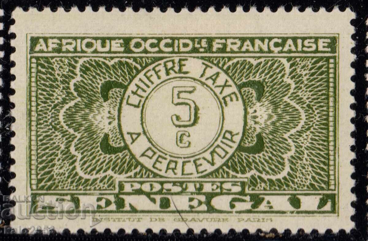 Senegal-1935-Postage Due-"Numeral", MLH