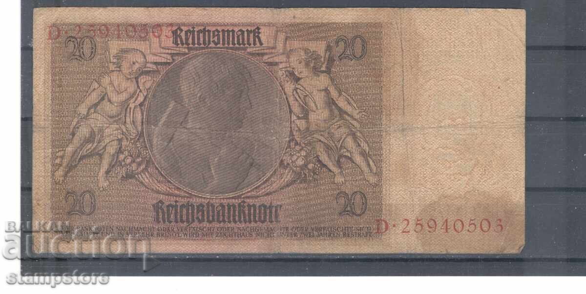 Germany - 20 Reichsmarks 1924 with price € 2.10 | 4.11 BGN Germany - 20 Reichsmarks 1924 with price € 2.10 | 4.11 BGN