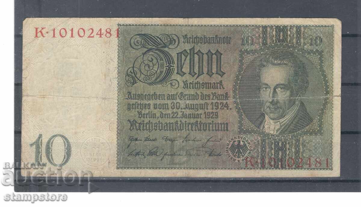 Germania 10 Reichsmark 1924 Germania 10 Reichsmark 1924