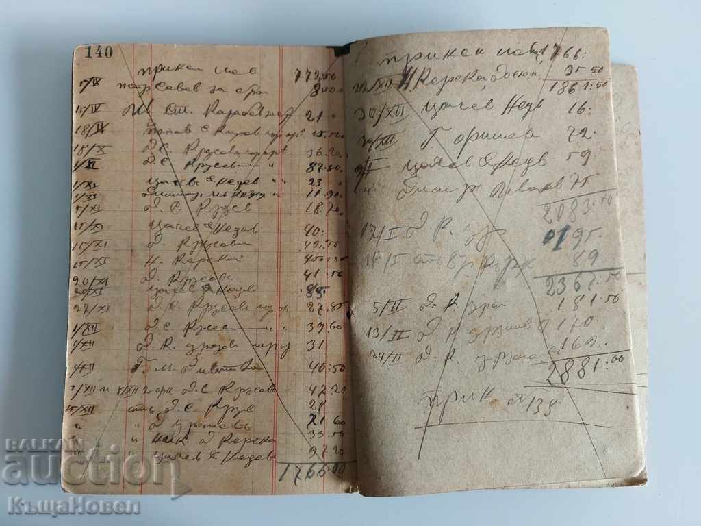 1907-1910 CAIET EVIDENȚĂ STOCURI MAGAZIN REGISTRU INVENTAR - 7