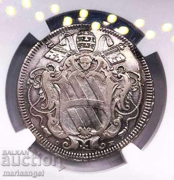 Licitație Teston 1736 Vatican Clement XII NGC VF 35 argint Licitație Teston 1736 Vatican Clement XII NGC VF 35 argint