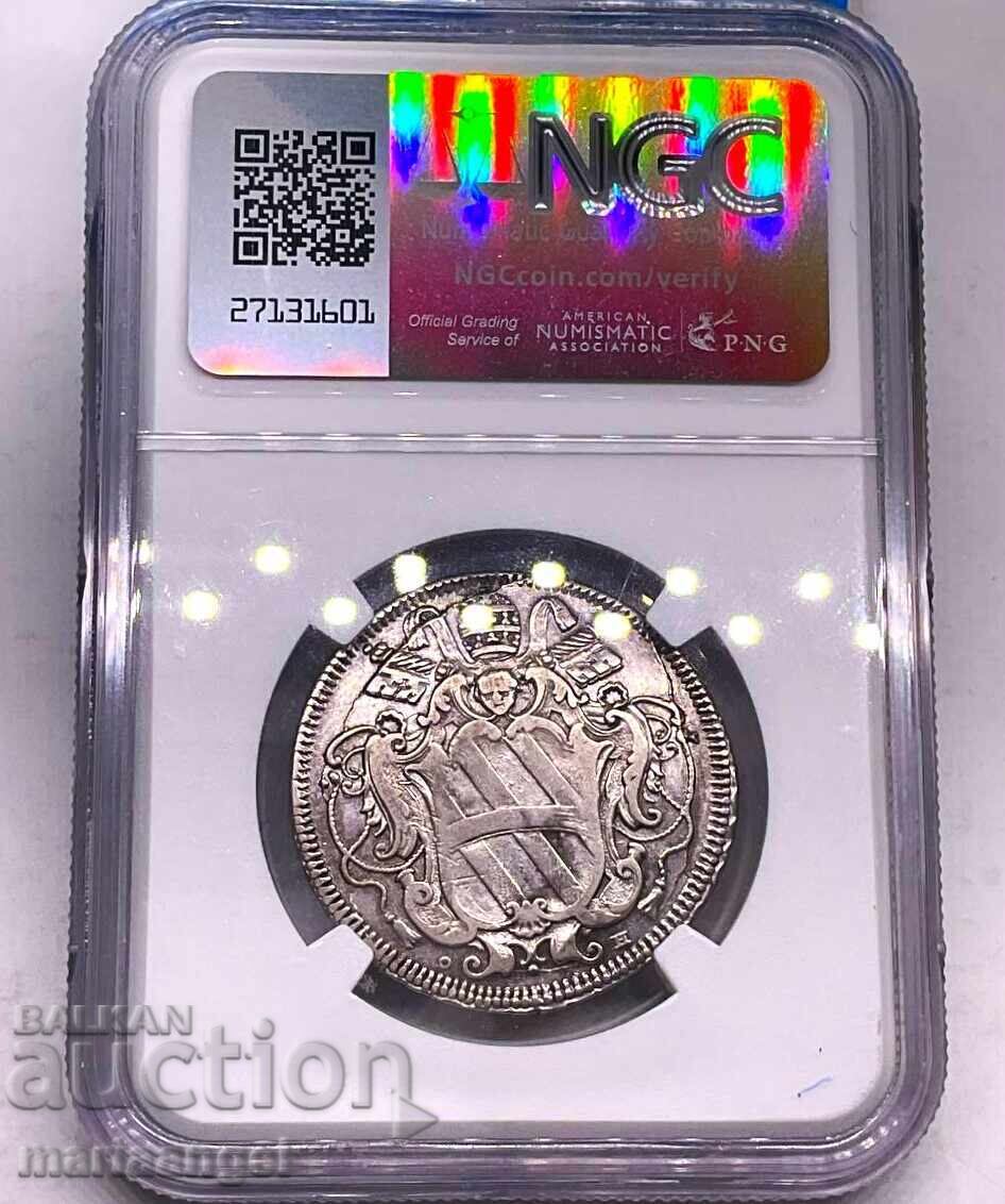 Teston 1736 Vatican Clement XII NGC VF 35 argint - 5 Teston 1736 Vatican Clement XII NGC VF 35 argint - 5