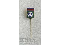 old enamel badge North Korea Football Federation