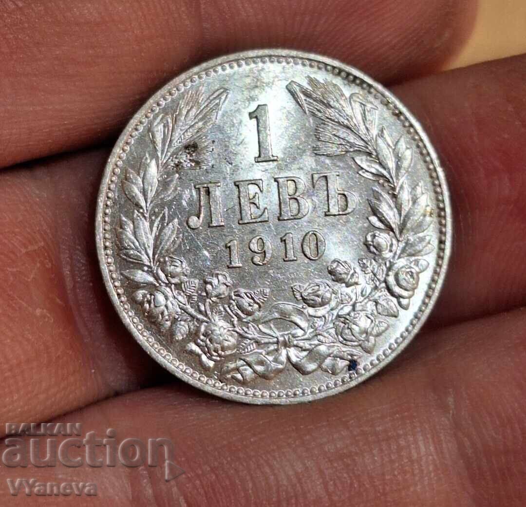 1 lev 1910g. Unc!