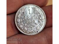 1 lev 1910g. Unc!