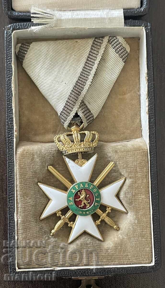 6446 Царство България орден За Храброст III ст. II клас 1912 с цена € 650.00 | 1271.29 лв.