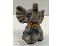 LARGE HEALTHY CERAMIC ELEPHANT CERAMIC ELEPHANT FIGURE