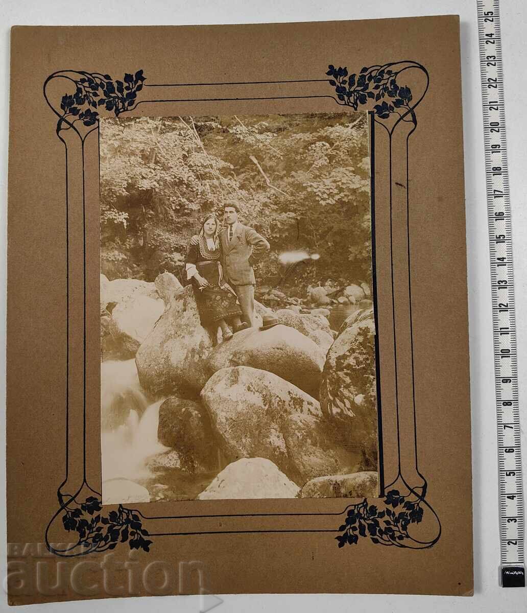 1922 KOSTENETS WATERFALL CARRIER PORTRAIT PHOTO CARD
