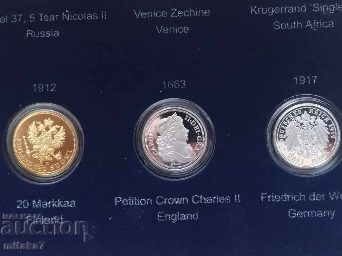 Delivery of REPLICAS of 10 historical coins