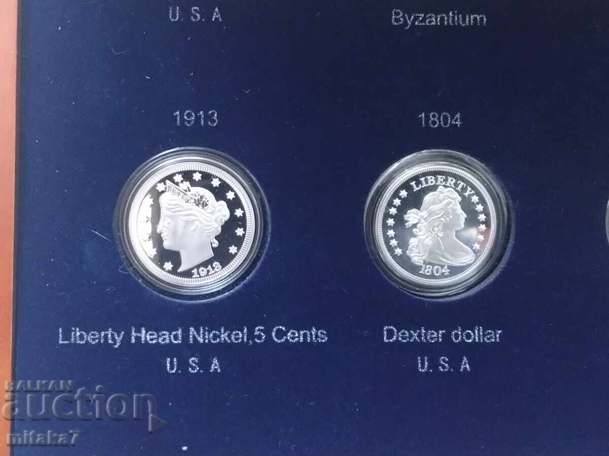 REPLICAS of 10 historical coins - 5