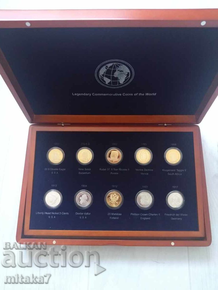 REPLICAS of 10 historical coins
