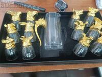 Set pahare pentru shot (țuică, whisky, vodcă, lichior) de 0.01 l