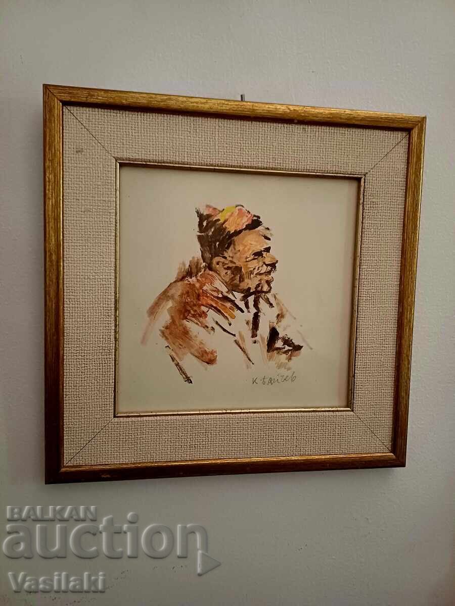 Auction  Beautiful painting "Compatriot"