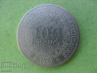 100 franci 1967 Africa de Vest