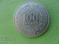 100 franci 1997 Africa de Vest