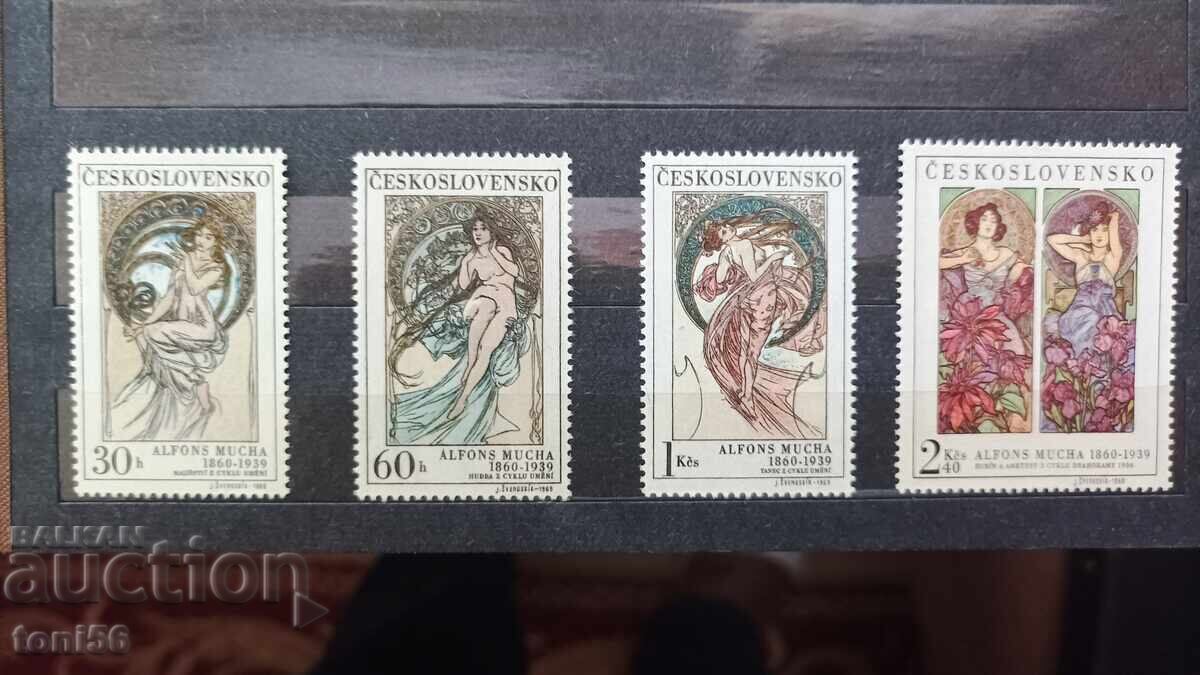 Czechoslovakia "Mucha Paintings" 1969