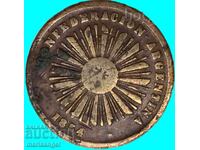 Argentina 1854 2 (Dos) centavos Centavos 29mm rară