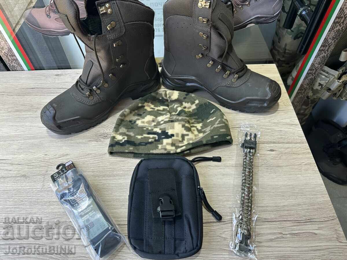 Bocanci cu membrană și kevlar+Cadou-Căciulă+Geantă+Curea+Brățară