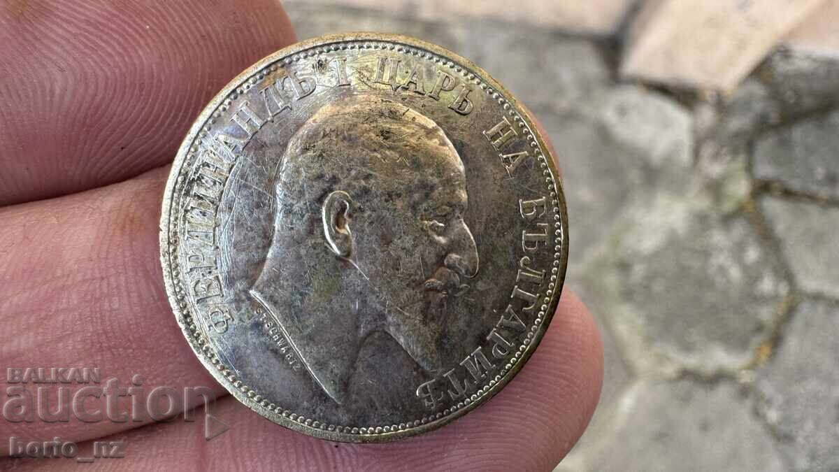 2 leva silver 1910 bzc - 6