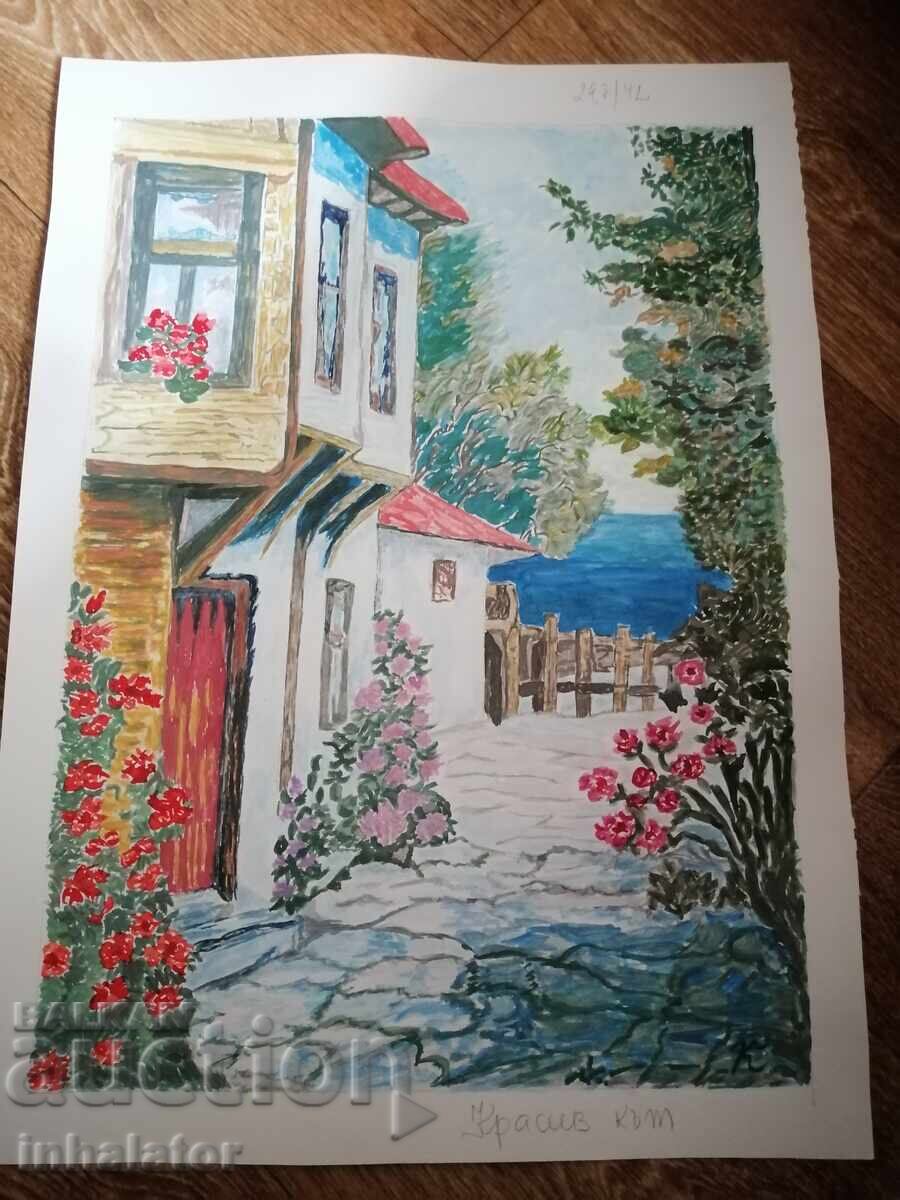 Acuarelă Colț frumos 29 - 42 cm Acuarelă Colț frumos 29 - 42 cm