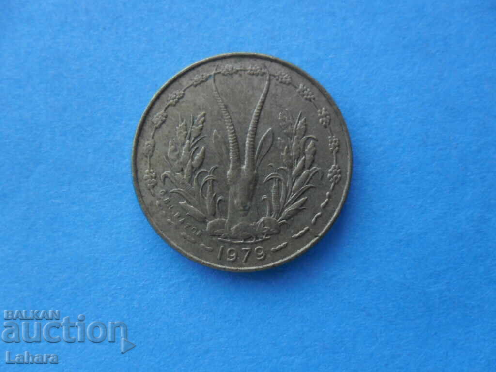 5 franci 1979 Africa de Vest cu preț € 1.50 | 2.93 BGN