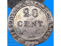 Ieronim Napoleon 20 centime 1808 Westfalia 24mm Germania