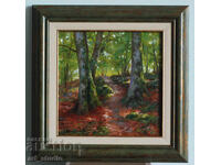Forest view - oil paints