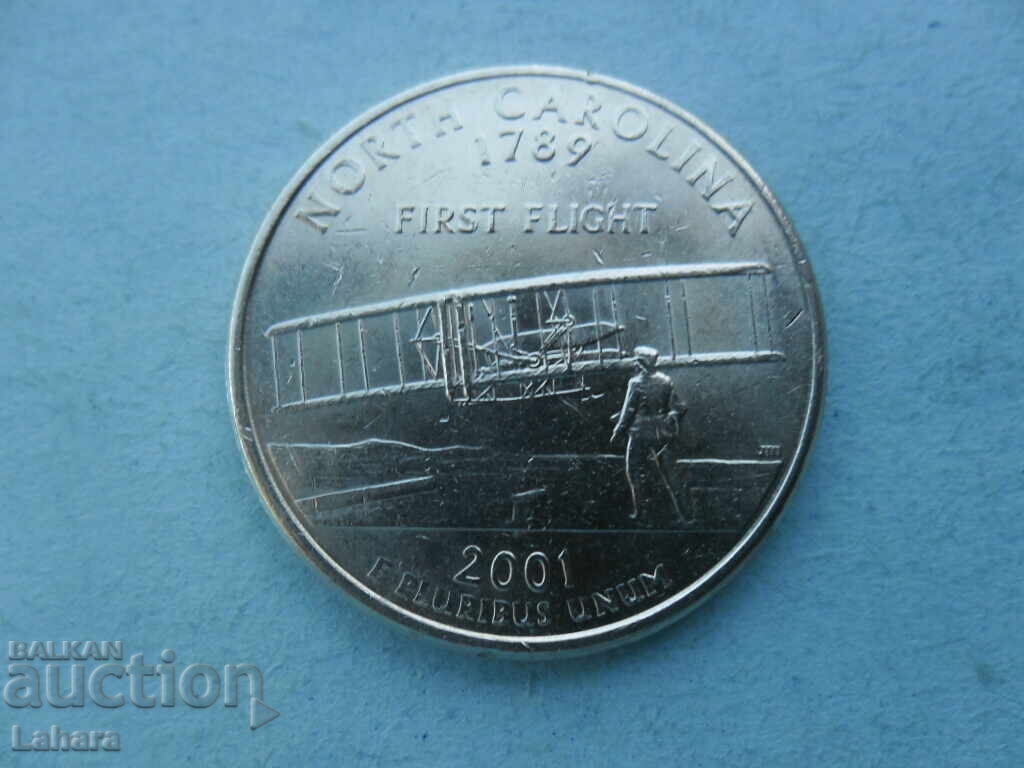 1/4 dollar 2001 USA