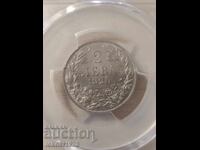 1925 г. 2 лева MS64.