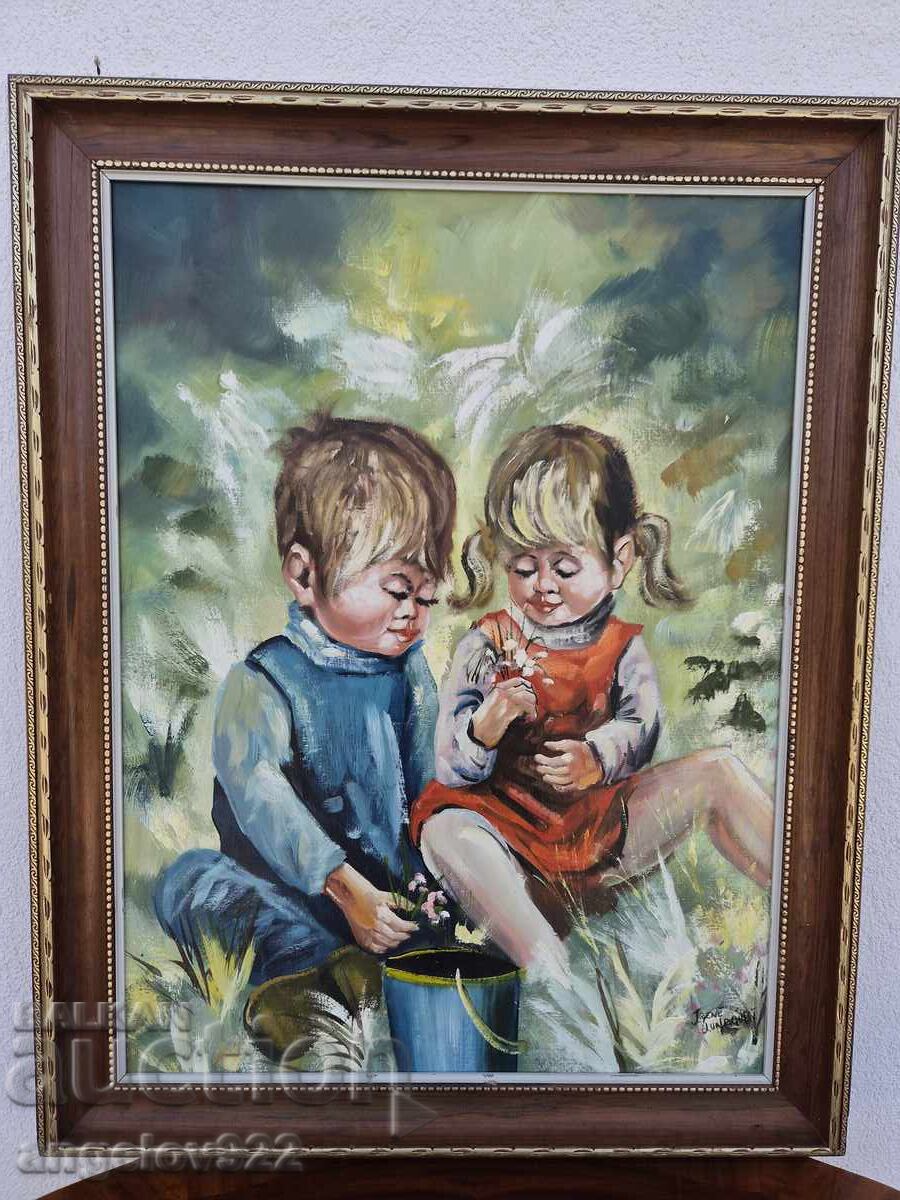 Auction Original oil painting on canvas by Irene Lundqvist Auction Original oil painting on canvas by Irene Lundqvist