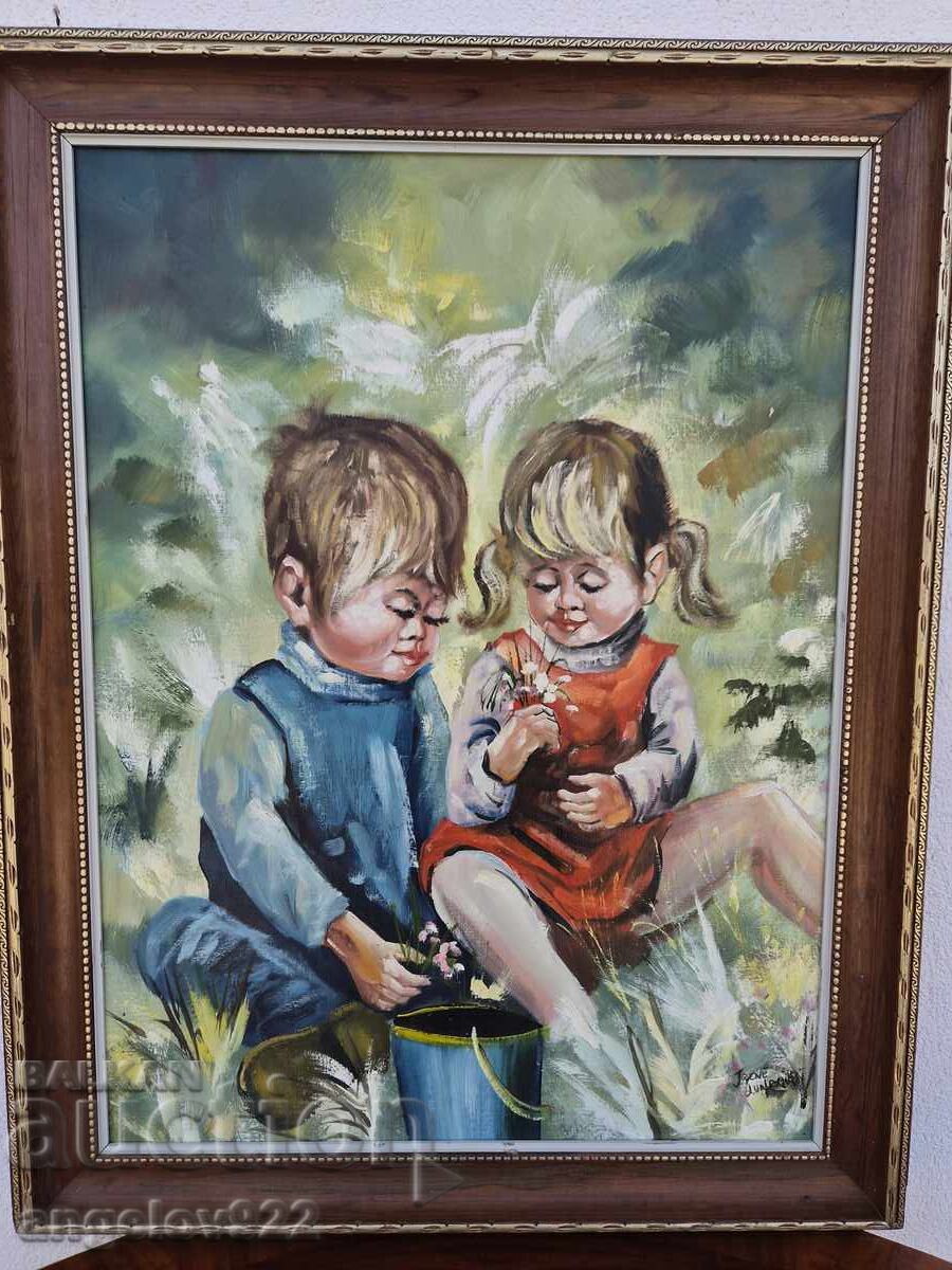 Delivery of Original oil painting on canvas by Irene Lundqvist Delivery of Original oil painting on canvas by Irene Lundqvist