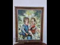 Original oil painting on canvas by Irene Lundqvist