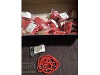 Socialist plastic necklaces. 21 pieces