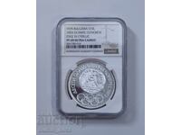 10 leva 1975 Congresul Olimpic chirilică NGC PF 68