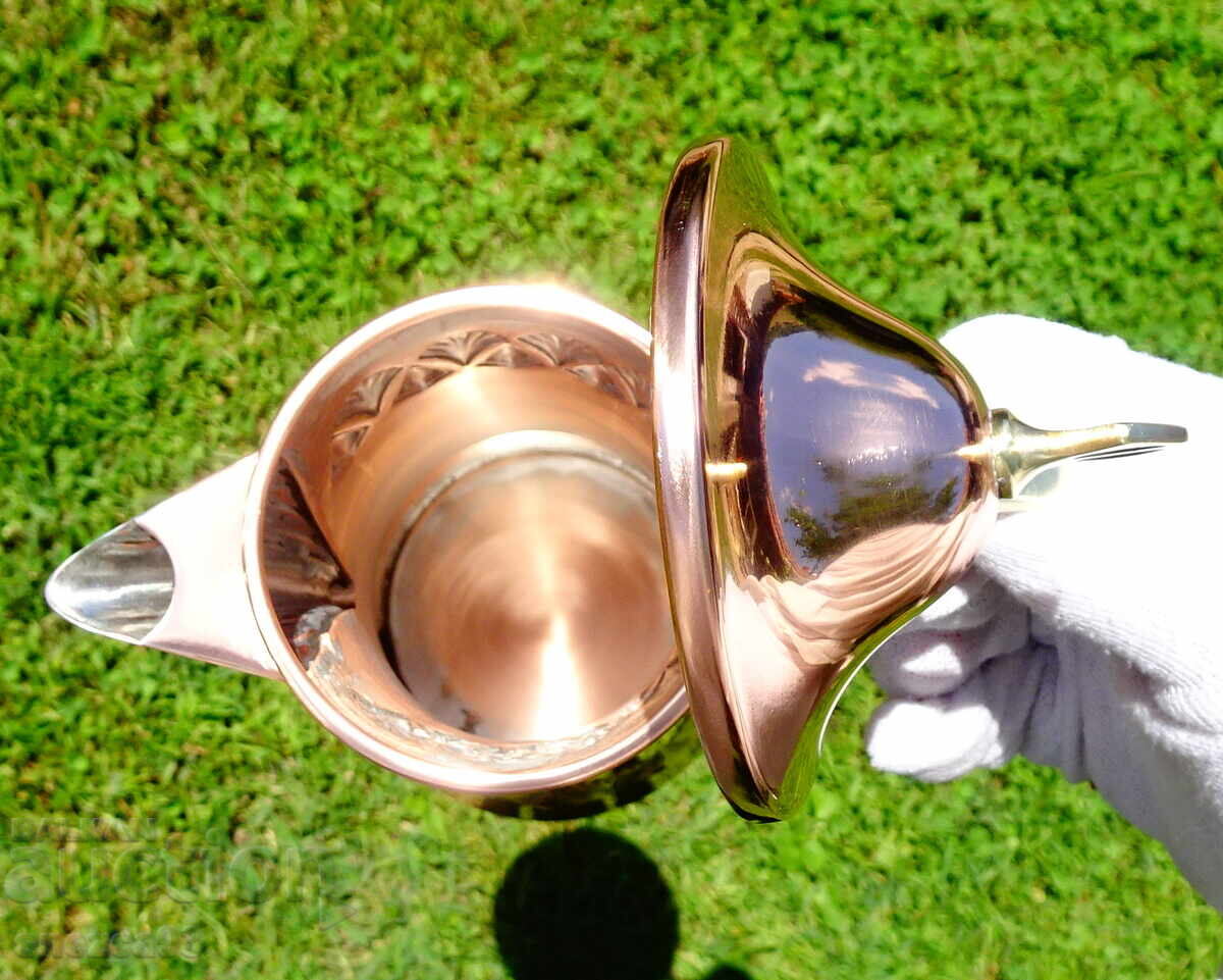 WMF copper pitcher with lid, running ostrich, Art Nouveau, Jugendstil with price € 249.00 | 487.00 BGN